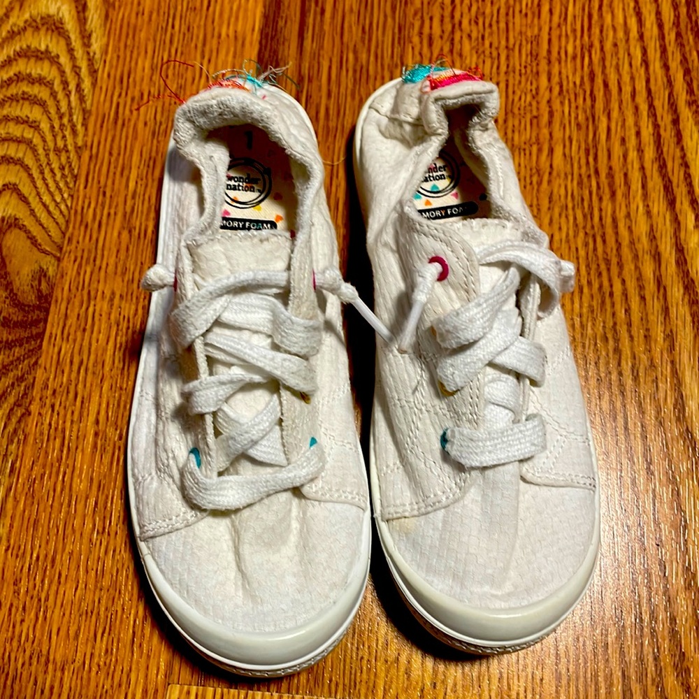 Wonder nation memory foam slip ons - size 1 youth.